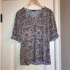 Adrianna Papell Animal Print Top